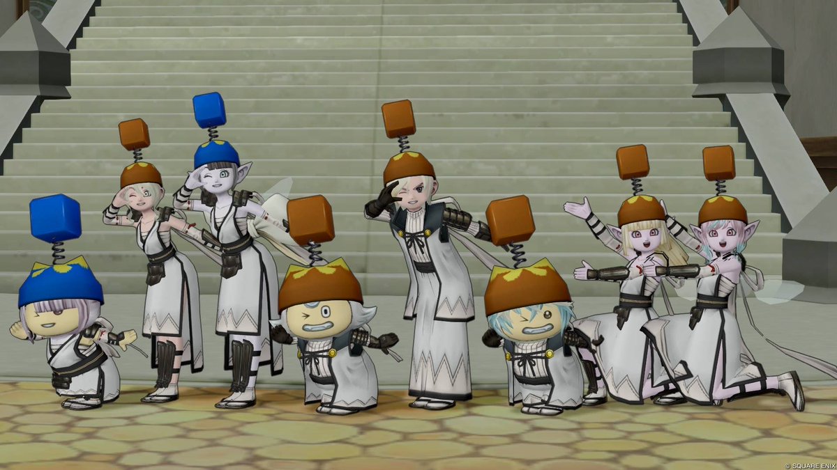 shma_dqx's tweet photo. 急激に鬼ごっこがしたくなってチームで集めたら真夜中にこんなに集まってくれた！！！仲の良いチームですこと🤭
そのついでに大真面目8咎も行ったよ https://t.co/HhQwWmOmXT
