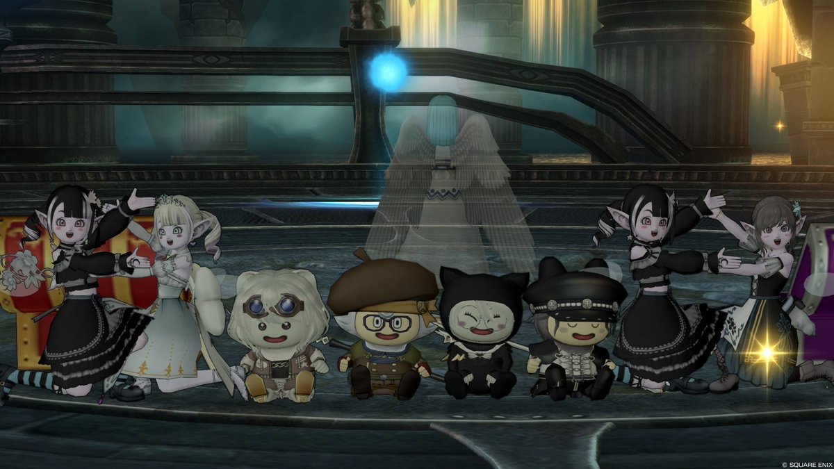 shma_dqx's tweet photo. 急激に鬼ごっこがしたくなってチームで集めたら真夜中にこんなに集まってくれた！！！仲の良いチームですこと🤭
そのついでに大真面目8咎も行ったよ https://t.co/HhQwWmOmXT
