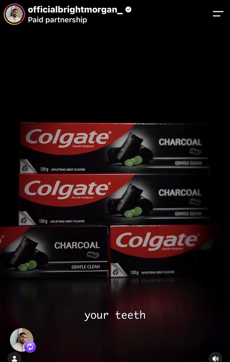 andrewlet_ng's tweet photo. Get Colgate Charcoal toothpaste from the nearest supermarket in your area…. fresh Breathe, strong mint, clean teeth 🦷 🪥…
#BrightMorgan #ColgateCharcoal https://t.co/ACIEzvyRrg