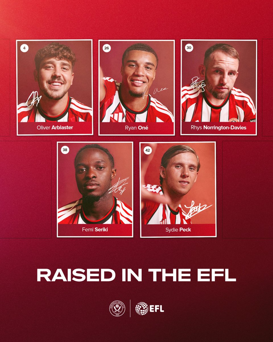 SheffieldUnited's tweet photo. #RaisedInTheEFL 📷 Total senior appearances to date…334 and counting!

@EFL https://t.co/yPx13olSyc