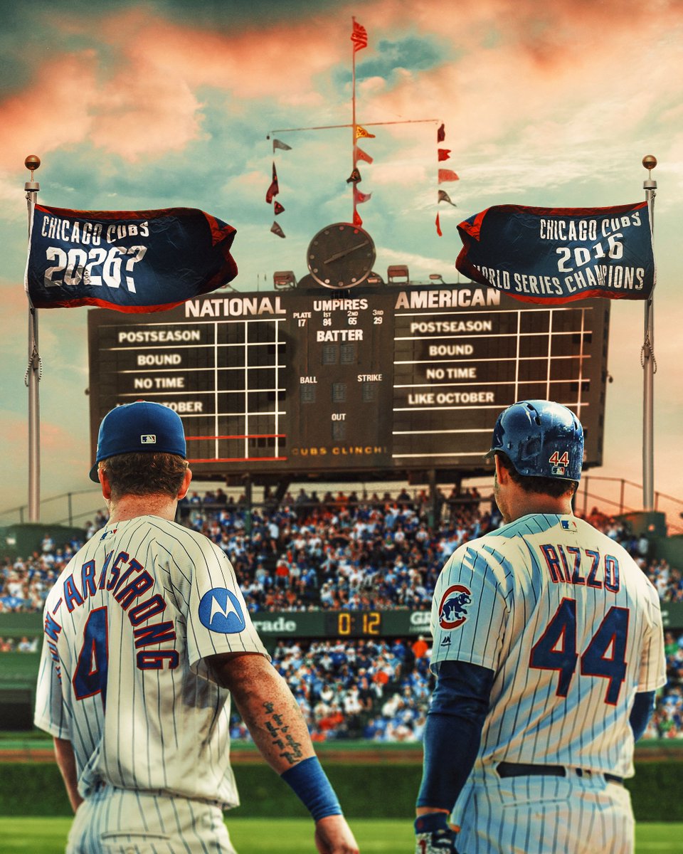 The 2016 Cubs went all the way …

Will they make another #Postseason run 10 years later? 
 [📷](https://pbs.twimg.com/media/HTE8OmFXcAAyfOk.jpg) https://pbs.twi