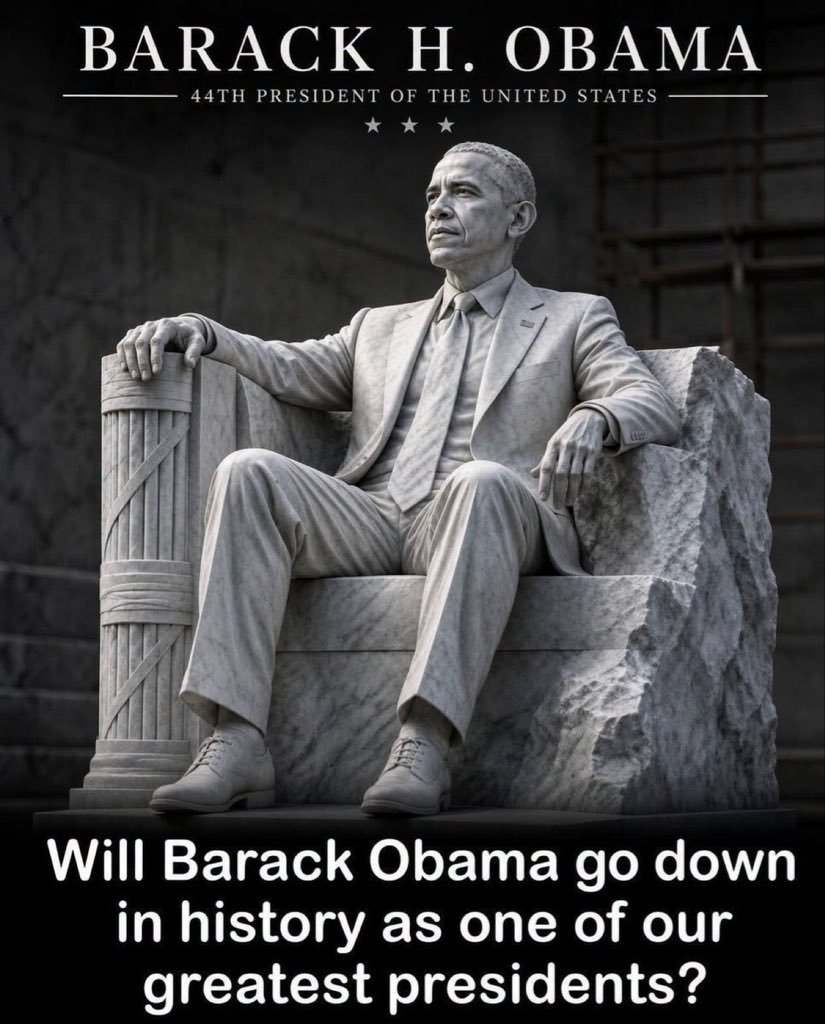 TravelDestiny10's tweet photo. Will Obama be remembered as one of the greatest?

A) Yes  🟢

B) No.  🔴 https://t.co/iahwtWsbED