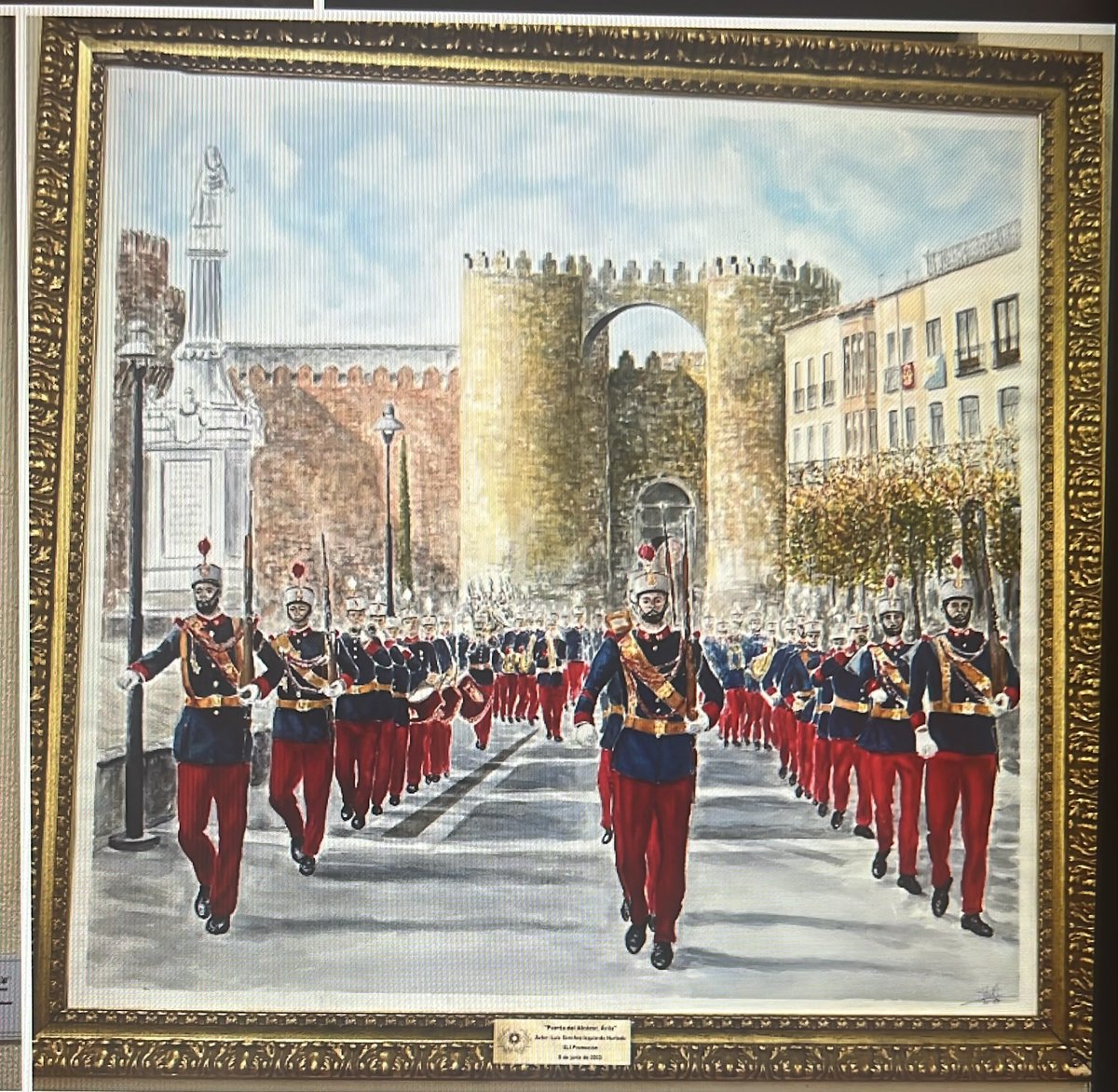 amucint's tweet photo. En la exposición que se ha inaugurado el 24 de Septiembre,  " Arte, palabra y cultura en el Cuerpo de Intendencia ". En el Palacio de Polentinos en Ávila. https://t.co/BInZQDWhuv