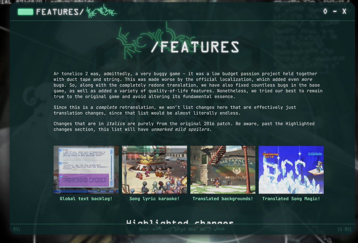 rememertofocus's tweet photo. ngl, this is the best patch I have ever seen someone make for a game WHAT IS THIS
this project completely surpassed my expectations
LITERALLY THE PATCH WORKS FOR EVERY VERSION, INCLUDING JP AND EU? I HAVE NEVER SEEN ANYTHING LIKE THIS.
I can only say thank you. 

PLAY AR TONELICO https://t.co/JrSJ3auV2C