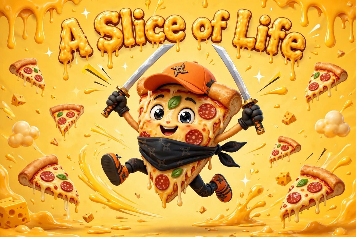 Niramoni3522's tweet photo. Pizza raid time. 
 Show some love.
A slice of life. 
@Pizza_on__Sol https://t.co/jnuaedtAGr