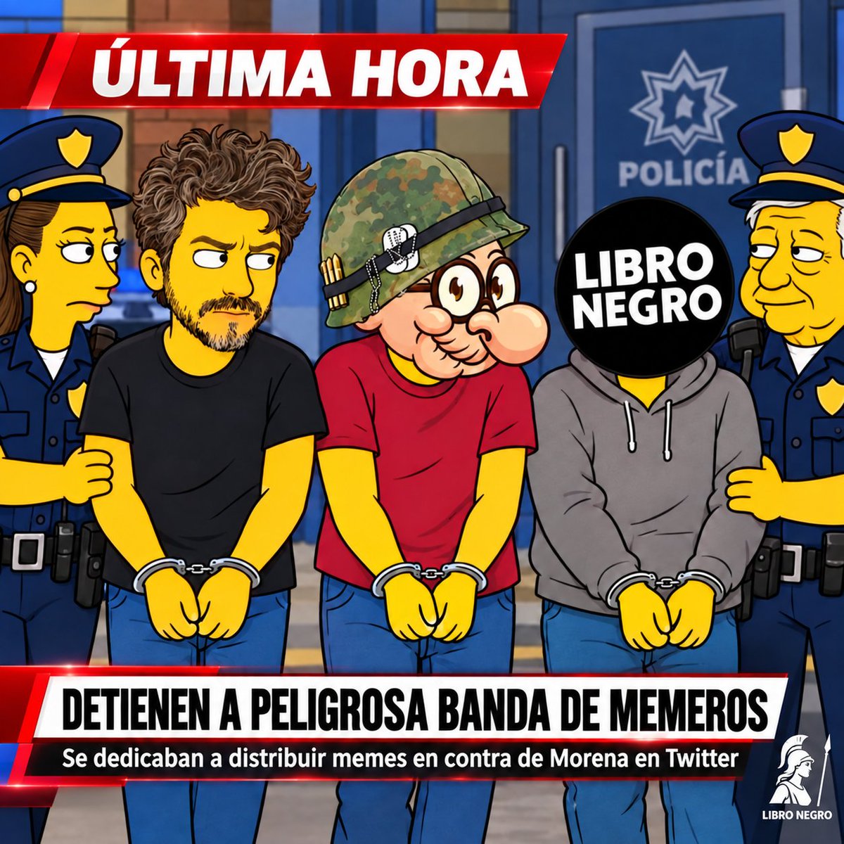Libro_negro_'s tweet photo. Ya detuvieron a los memeros mas peligrosos 😔 https://t.co/JPaDFnEPIf