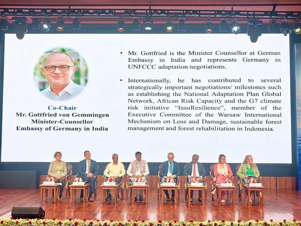 cleanganganmcg's tweet photo. #IIWW2026 | Water Leader Forum 7 | River Basin Management.

Water Leader Forum 7 brought together Indian, European and international experts for a substantive discussion on River Basin Management, focusing on how basin-level planning can translate into coordinated, locally owned and financially implementable action.

The session was chaired by Mr Rajeev Kumar Mital, DG, NMCG, and co-chaired by Mr Gottfried von Gemmingen, Minister-Counsellor & Head of Economic Cooperation & Development Division, Embassy of the Federal Republic of Germany, New Delhi.

The session featured Mr Julien Desmedt, Delegation of the European Union to India; Ms Fernanda van der Velde, Programme Advisor, India, Partners for Water, Netherlands Enterprise Agency; Dr Ranbir Singh, Chairman, Brahmaputra Board; Dr Laura Susteric, Project Director, Ganga Rejuvenation III and India-EU Water Initiative; Dr Kristiina Mardi, Project Manager, Aarhus Municipality, Denmark; and Dr Niladri Gupta, Regional Coordinator, Water and Wetlands, IUCN Asia. (Partners for Water)