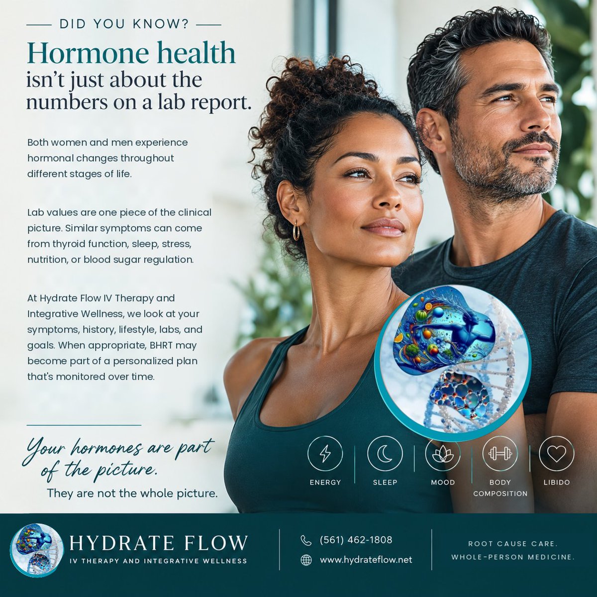 Hydrateflow's tweet photo. Did you know your hormone health is about more than your lab numbers? https://t.co/qt0FV2OWHF