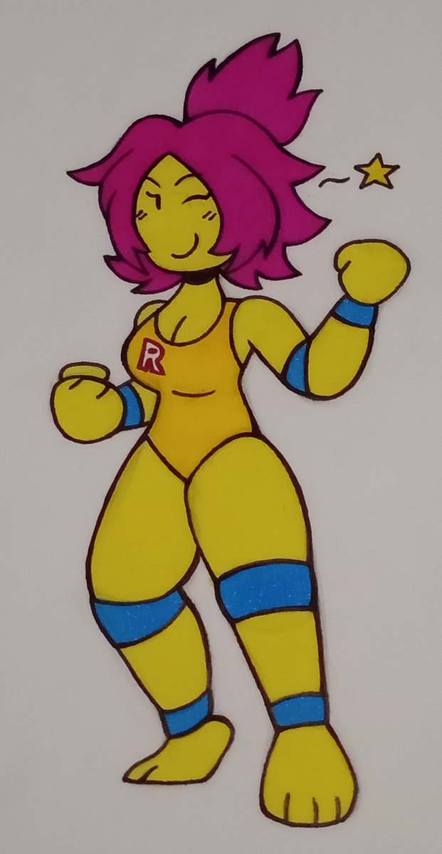 V3rc1l3's tweet photo. And other people asked for a wrestler version so, here it is too! :] https://t.co/J3GJNDCRcb