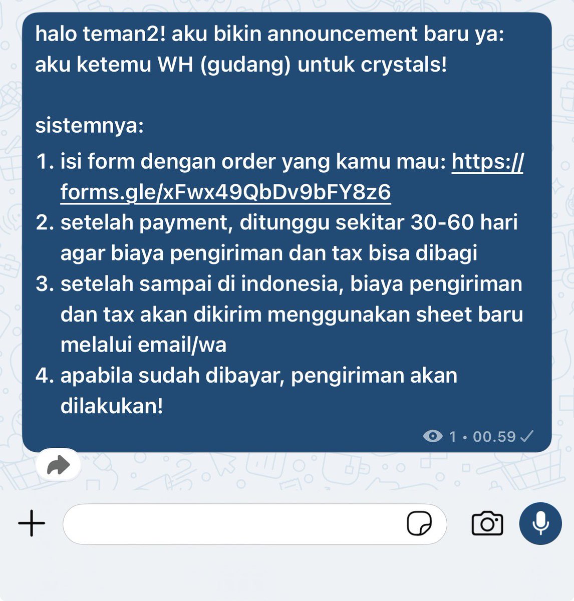 begtotheskies's tweet photo. halo semuanyaaaa, kristal2 ku yang cantik ini bisa dikirim ke indonesia dengan harga yang lebih terjangkau sekarang karena aku udah ketemu WH! jadiiii yang interested boleh join channel ku yaa

https://t.co/JnMfWexwSq

#crystals #bealanja https://t.co/4Z3sXtqqi2