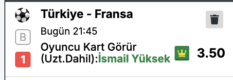 OranRadar_'s tweet photo. 🔥 GÜNÜN YÜKSEK ORANI🔥
#OranRadar #GününOranı #YüksekOran #İddaa #TürkiyeFransa #Futbol #MaçTahmini https://t.co/7kYTLBxaYt