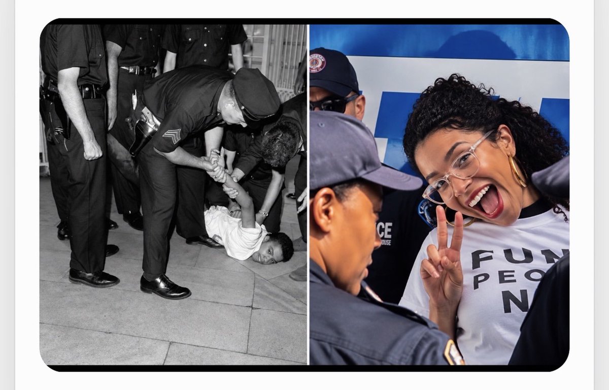 bluedoggeosh's tweet photo. Real activism vs activism as aesthetic. https://t.co/Vi3p5Gb3v0