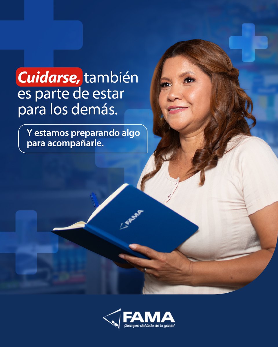 fama_nic's tweet photo. 🩺✨ Cuidarse también es parte de estar preparado para los demás.
Y en FAMA estamos preparando algo para acompañarle. 👀
Comente si sabe qué puede ser
#FAMA #MuyPronto https://t.co/IpKDeYd8op