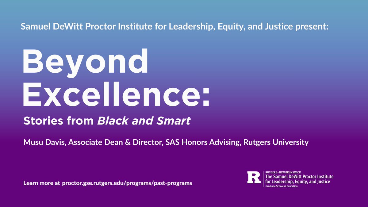 SDPInstitute's tweet photo. Thank you to everyone who attended our "Beyond Excellence: Stories from Black and Smart" webinar. If you missed it, check it out on our YouTube Channel!⏯️📚

Watch the full conversation: https://t.co/7NMEZrzt5N https://t.co/NlnssVtpFD