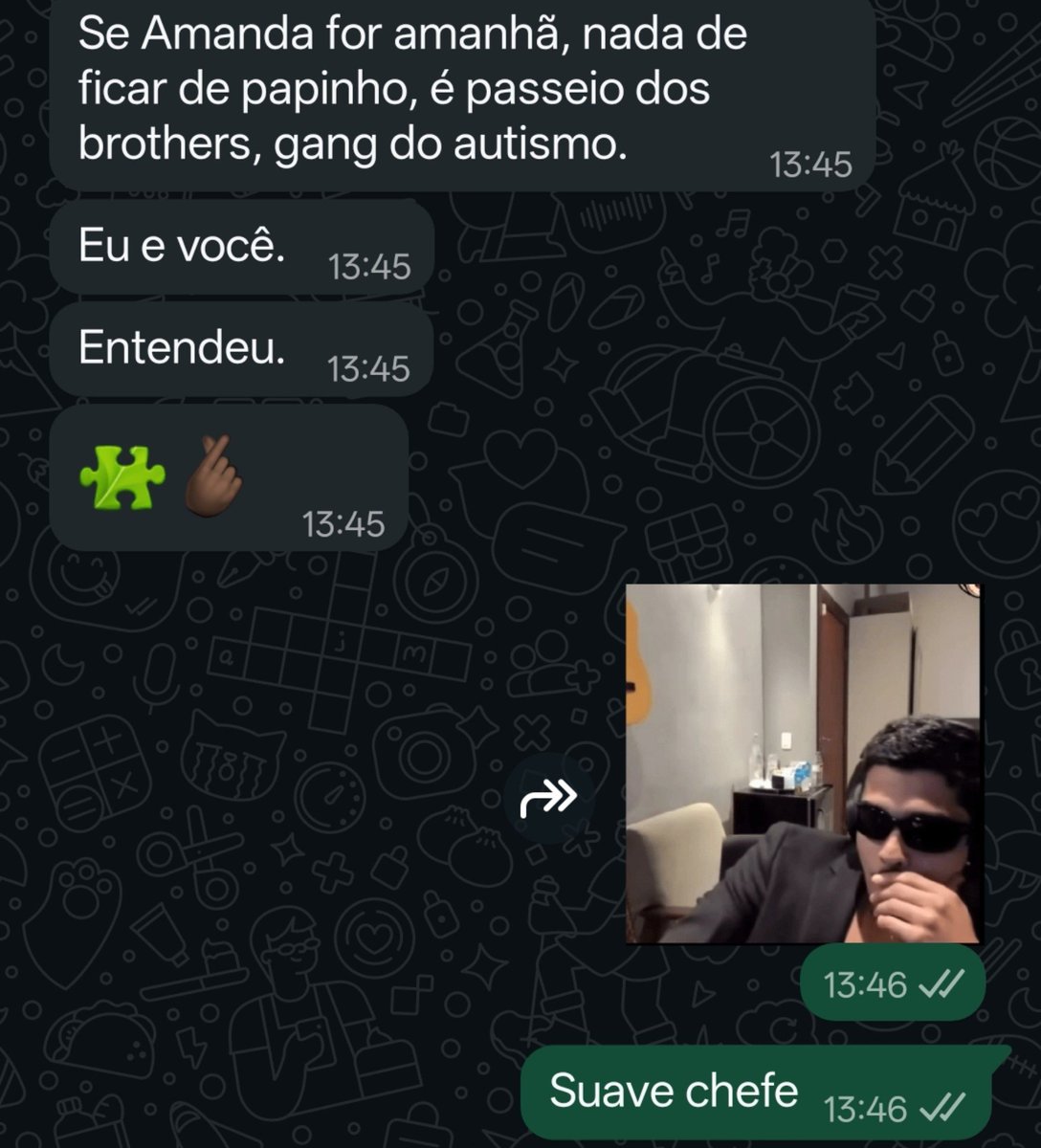 meyertrip7's tweet photo. "gang do autismo" https://t.co/m8neuBaho0