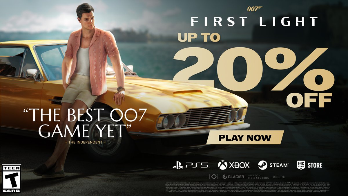007GameIOI's tweet photo. Last few days to save up 20% off on 007 First Light.

Get now and #EarnTheNumber.

https://t.co/dMygDYIWAj

#007FirstLight https://t.co/rFedfCNDx5