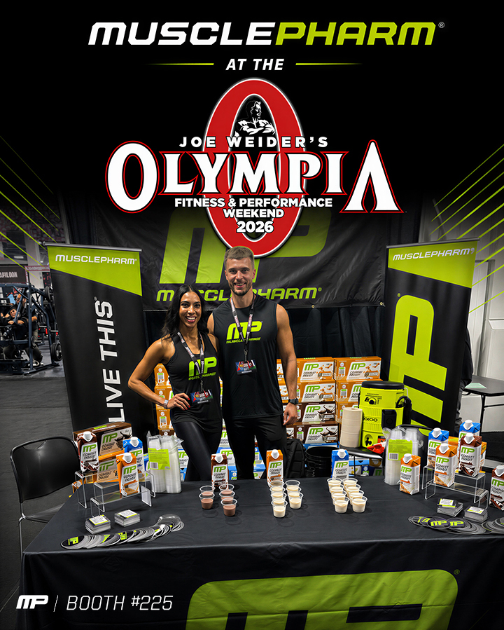MusclePharm's tweet photo. 🏆 MUSCLEPHARM IS AT THE OLYMPIA!
📍 BOOTH #225
📲 @mrolympiallc

The biggest weekend in bodybuilding and fitness is here and MusclePharm is at the Olympia! 💪🔥 Stop by, meet the MP Team, say hi 👋 and sample our COMBAT READY RTDs 🥤

#WELIVETHIS 💪 https://t.co/MHBCwriU1y
