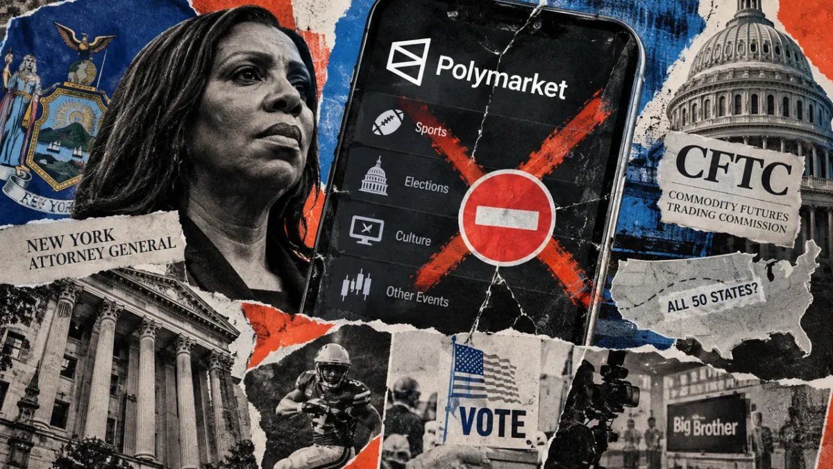 Naser_ozr's tweet photo. New York sues Polymarket, seeks triple gains and $100,000 penalties over prediction markets https://t.co/i83c7lDMDp