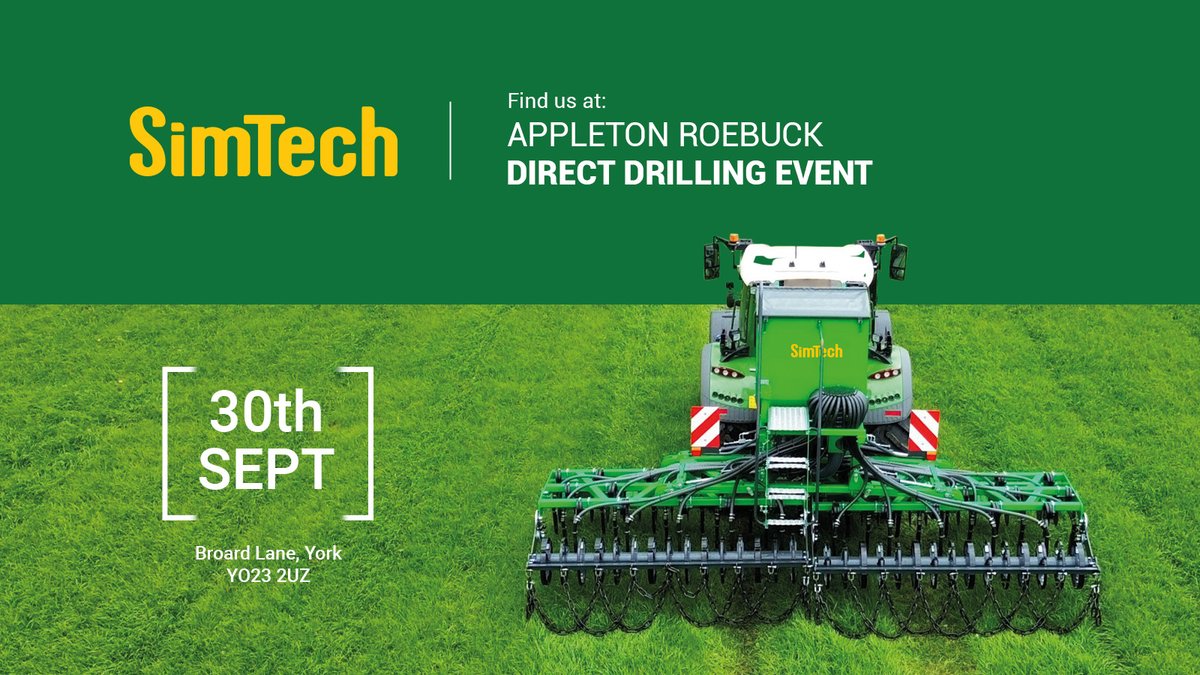 OPICOag's tweet photo. 🌱 See the SimTech TS480 AP at the Appleton Roebuck Direct Drilling Event on 30th September!

📍 W3W: lively.belonging.overruns
 👨‍🌾 Meet Tom Brookes, Product Specialist, and chat all things direct drilling.

🔗 https://t.co/jdhkLabzPx

#SimTech #DirectDrilling https://t.co/6IXW84t4gb