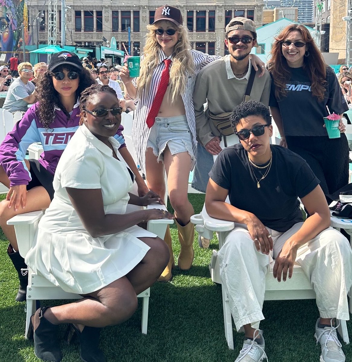 slopitchupdates's tweet photo. can we talk about just how ICONIC  @SloPitchSeries is in itself?!?!?! a lesbian mockumentary style sitcom about softball lead by a diverse cast and crew, it’s evident that this series was brought to us by queer people for queer people with lots of humour &amp; a lot of heart  
🙌 🥎 https://t.co/LD6yPYsEoD