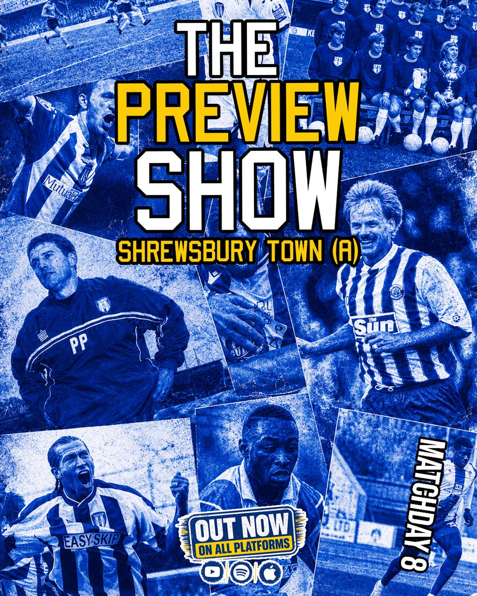 barsidepodcast's tweet photo. 🎙️ NEW EPISODE | SHREWSBURY PREVIEW

Aaron, Si &amp; Dave look ahead to #ColU's trip to Shrewsbury.

📺 YouTube: https://t.co/p6YpCPDbcq
🎧 Spotify: https://t.co/3zYgr7H3t0
🍎 Apple: https://t.co/i9bqUSReMd

#Salop #EFL #BeyondTheBarside https://t.co/9vLElQjx8I