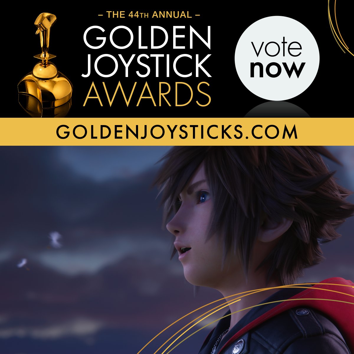 KINGDOMHEARTS's tweet photo. Kingdom Hearts IV has been nominated for Most Wanted Game at the Golden Joystick Awards! Vote now: https://t.co/06gyhUCk8B https://t.co/mapZGIDIcl
