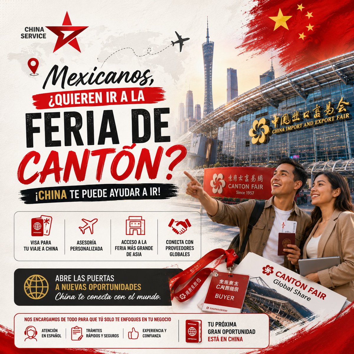 ChinaServicemx's tweet photo. ¿MEXICANOS, QUIEREN IR A LA FERIA DE CANTÓN? 🌏📈

#FeriaDeCanton #ChinaService #NegociosGlobales #Importaciones #EmprendidoresMexicanos #VisaChina #CantonFair #NegociosSinFronteras https://t.co/aj1wZ9MO3S
