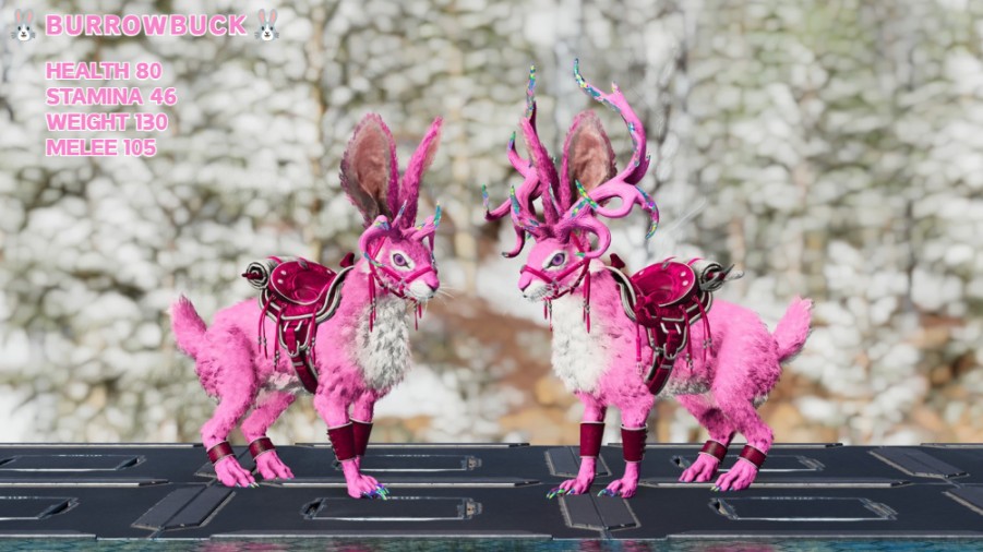 neige_2020's tweet photo. ラプちゃん博物館オープン記念第二弾🎉
🦩Flamingo Coloring x DinoAlbino🤍
🐰をペアでプレゼントします🎁
在庫は少ないのでリプにて予約受付ます！
※DMでご案内しますので届くまでフォローをお願いします。 
#ARK #ARKSurvivalAscended https://t.co/aSKDbCf1lI