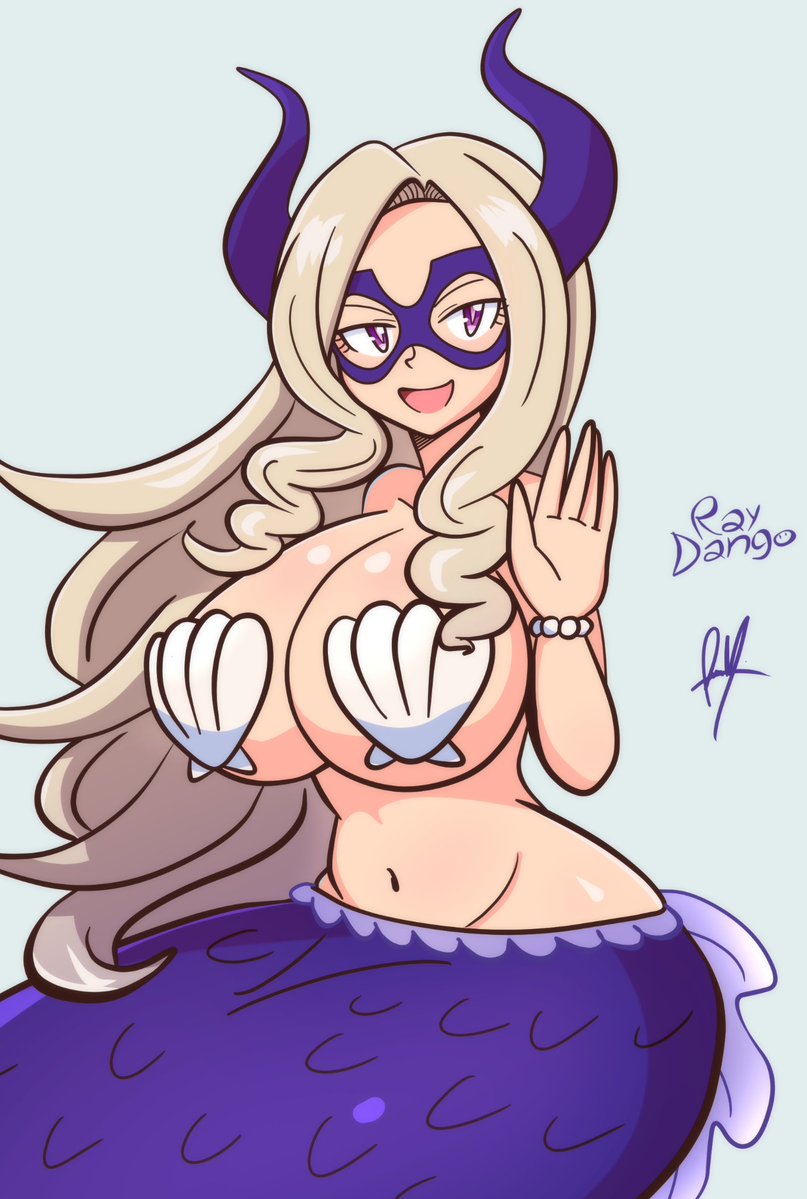 ray_dango's tweet photo. Mermaid Mt. Lady 
Commissioned by @Roythe_Lucario https://t.co/CLpd2p0xFy