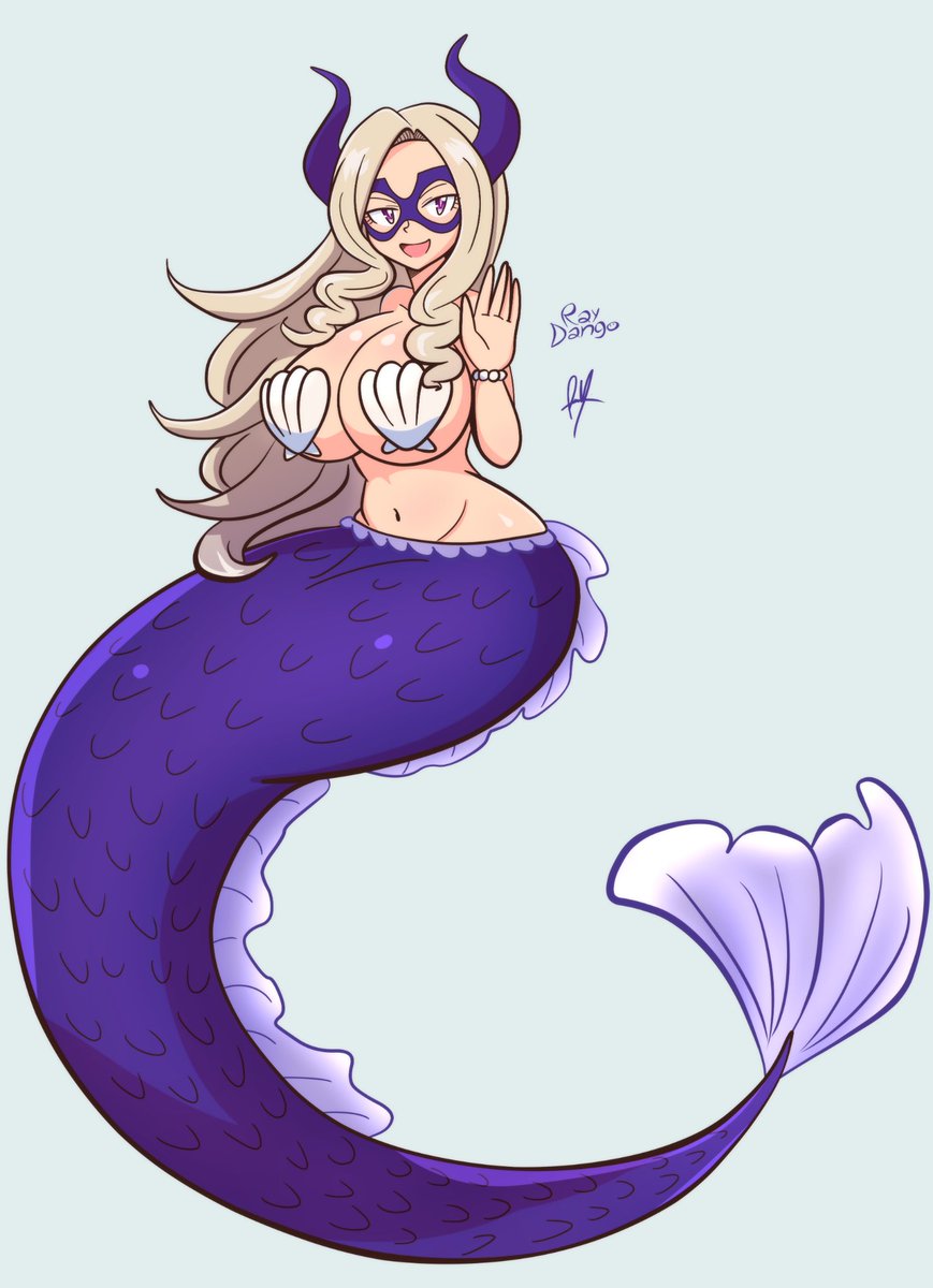 ray_dango's tweet photo. Mermaid Mt. Lady 
Commissioned by @Roythe_Lucario https://t.co/CLpd2p0xFy