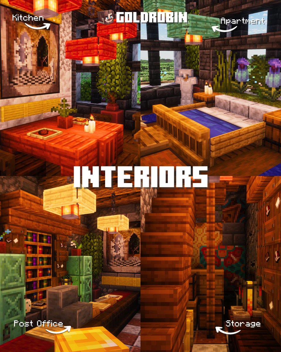 xGoldrobin's tweet photo. I built a Post Office! 📯 #minecraft #minecraftbuilds #minecraft建築コミュ https://t.co/wlOkWrDrje