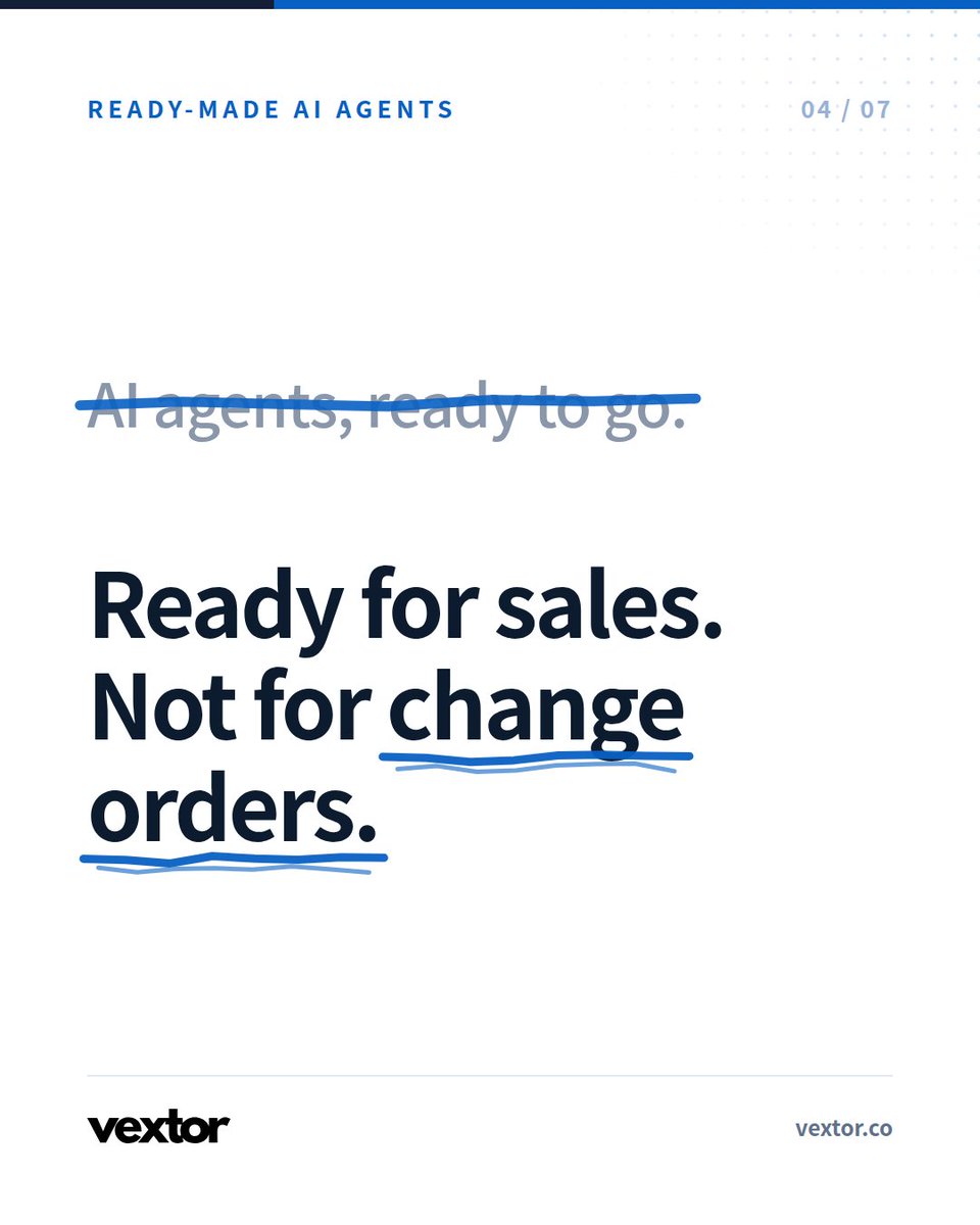 TeamVextorr's tweet photo. Dreamforce 2026: hype vs. reality.

The AI is ready. Is your business?

Messy data gives you wrong answers, faster. Clean data, written-down processes and clear rules for AI come first.

Free readiness review: https://t.co/ErNHCAwjB4

#Dreamforce #AI https://t.co/0JqXzpkepA