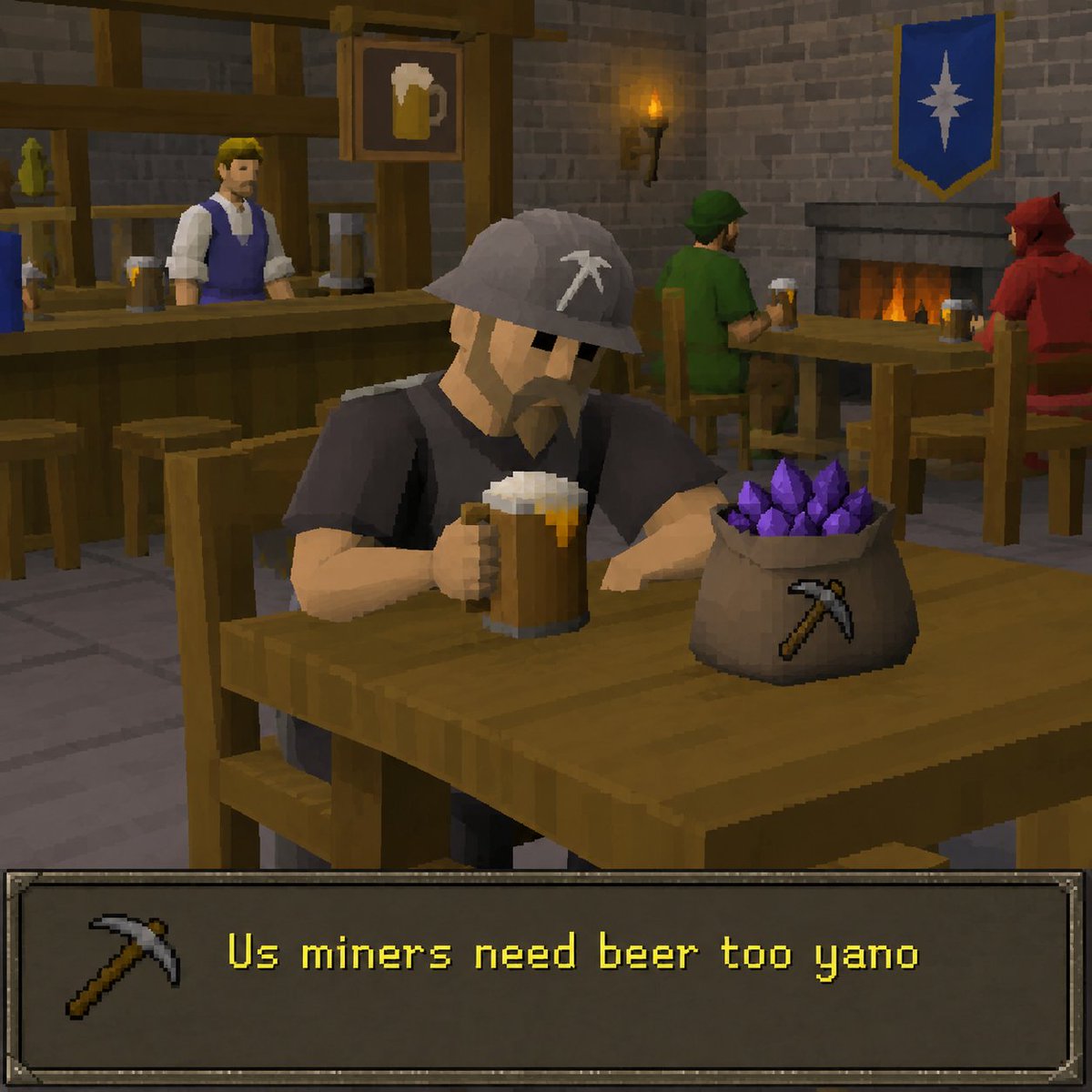 Amethystgp's tweet photo. @onchaincrusader Us $Amethyst miners love a good $BEER https://t.co/CPQnYQfem7