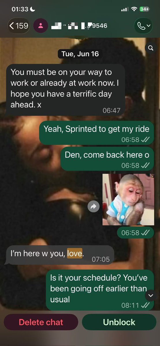 Hybrid_Ola's tweet photo. Update oooo 👀

Folakemi has shared screenshots of some of her conversations with Dennis, the married man, claiming that he never told her he was married and that she was never a sneaky link https://t.co/mgH4IgvRaV