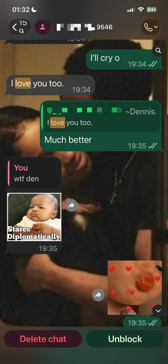 Hybrid_Ola's tweet photo. Update oooo 👀

Folakemi has shared screenshots of some of her conversations with Dennis, the married man, claiming that he never told her he was married and that she was never a sneaky link https://t.co/mgH4IgvRaV