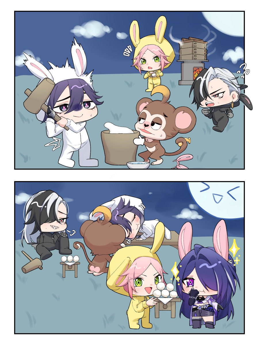kara_mail0305's tweet photo. お月見レンジャー🐰 https://t.co/oyNsJ6gPMy
