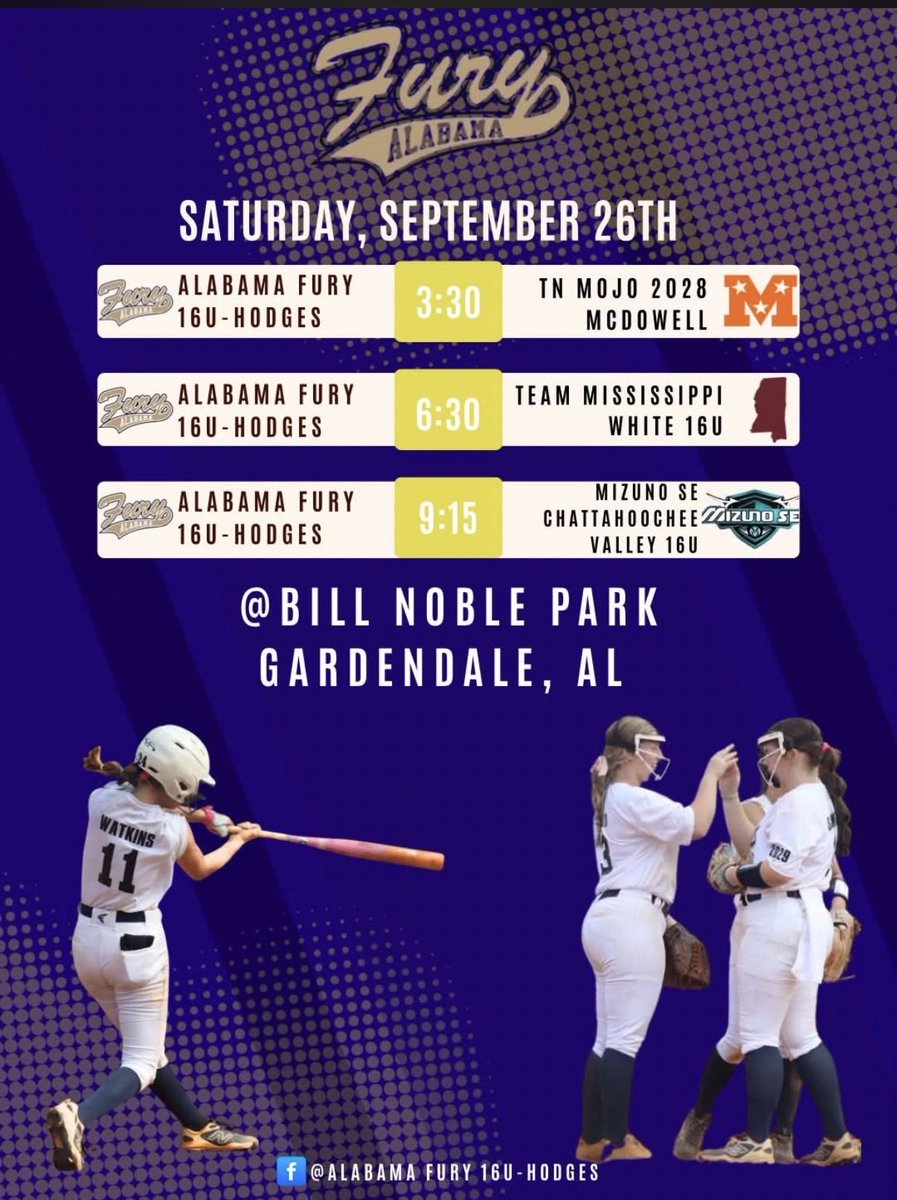 KynleeWatkins14's tweet photo. FINALLY! We are finally getting back on the field this weekend, playing in the USA Softball Heart Of Dixie Exposure, at Bill Noble Park in Gardendale. Can’t wait to take the field with my team and see what we can do. #GoFury #AlabamaFuryHodges. https://t.co/UwFwoSPDaa