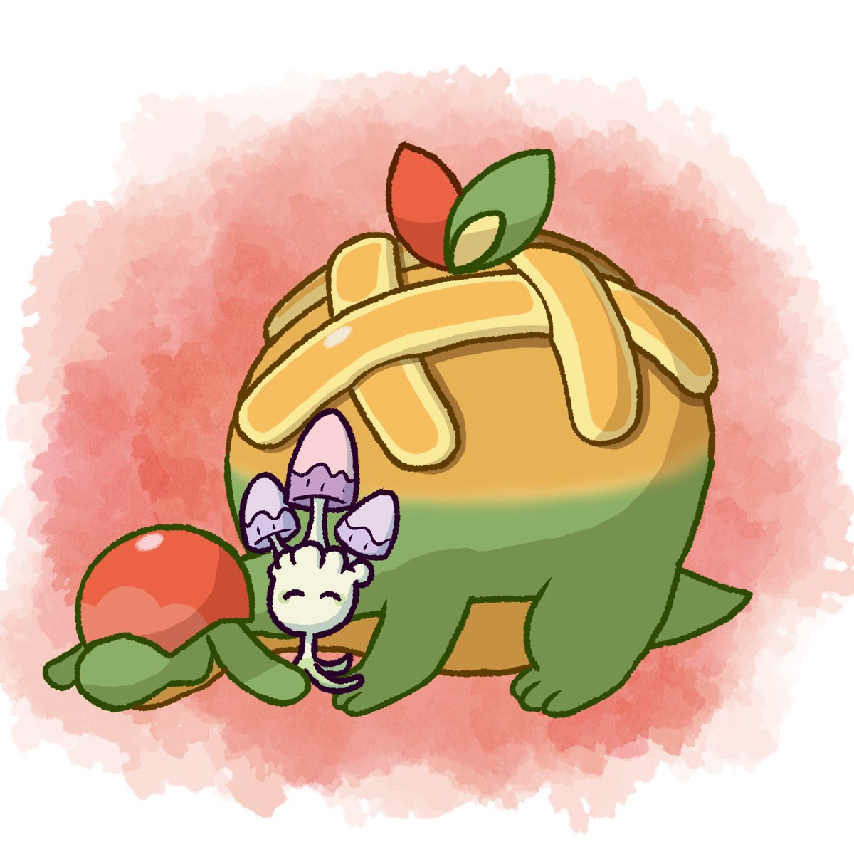 oshi_nobi_x's tweet photo. タルップルとネマシュ
#ポケモン #イラスト https://t.co/dtLUMFoJ4k