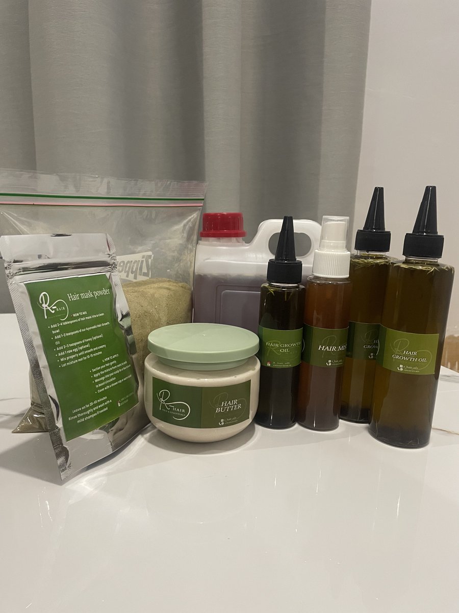 miss_wunti's tweet photo. Hair growth oil 
50ml 3,500
100ml 6,500
200ml 12,500

Hair butter 
150g 5,000
250g 8,000

Hair mist 
100ml 3,000
200ml 5,500

Hair mask 
50g 3,500

📍Abuja 
Delivery nationwide https://t.co/cAjPrvXKoW