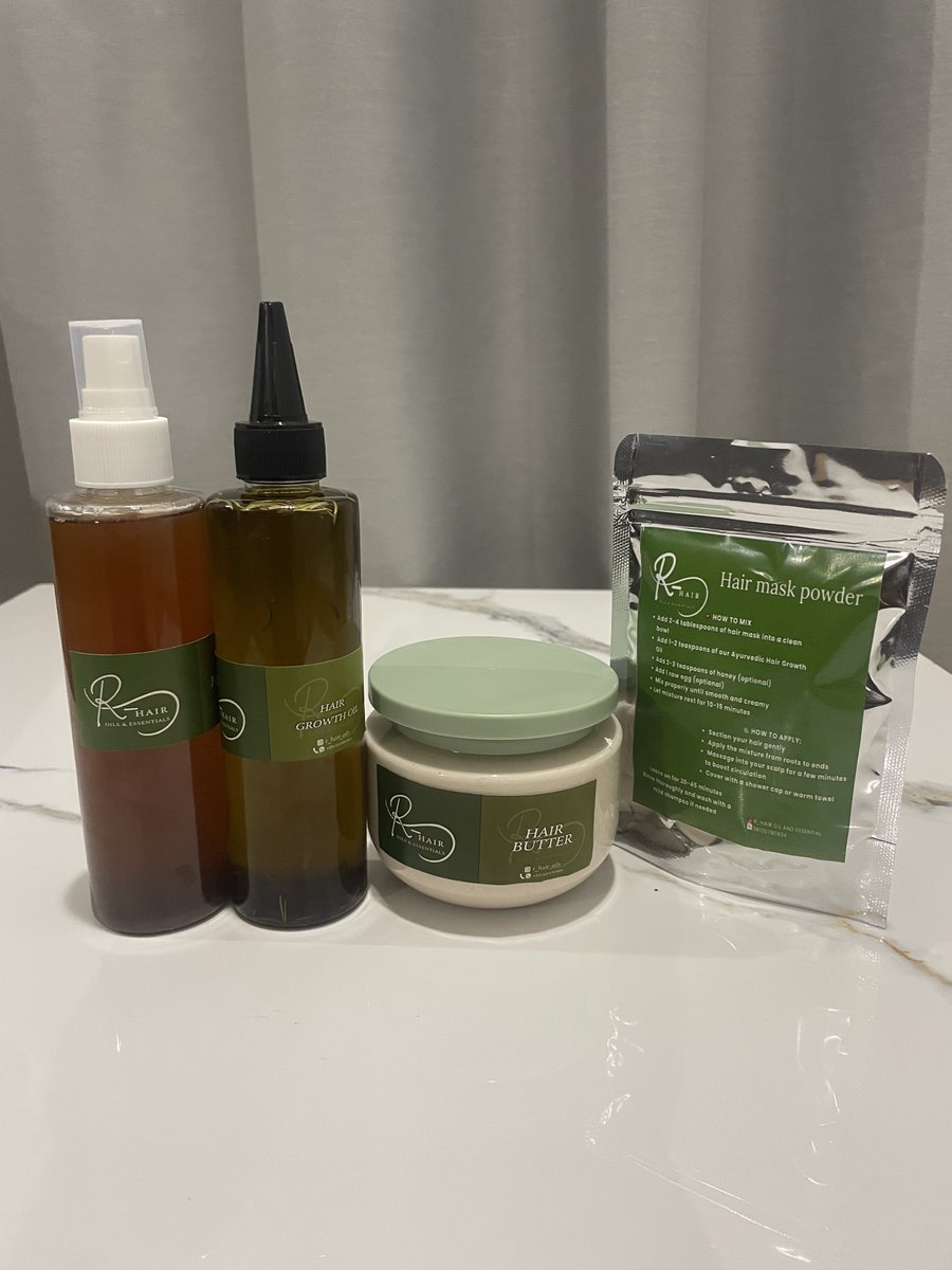 miss_wunti's tweet photo. Hair growth oil 
50ml 3,500
100ml 6,500
200ml 12,500

Hair butter 
150g 5,000
250g 8,000

Hair mist 
100ml 3,000
200ml 5,500

Hair mask 
50g 3,500

📍Abuja 
Delivery nationwide https://t.co/cAjPrvXKoW