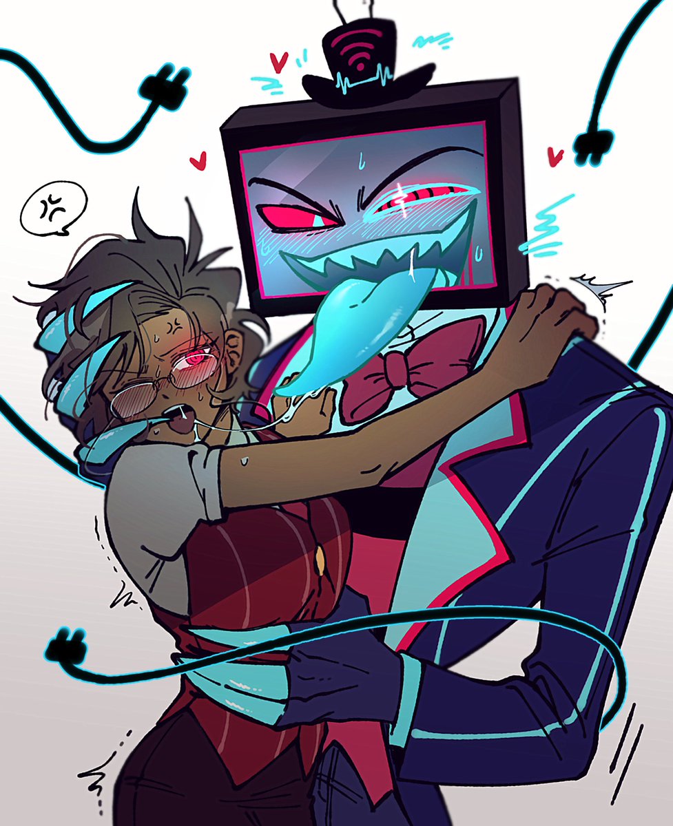 _ro_deer's tweet photo. "Fem human alastor x demon vox?👀👀 btw I love your art !!" -> Here you go! Sorry for the delay, and thank you so much for loving my art!! 🥹💖
 https://t.co/OJIQ0iXck0 https://t.co/GJR8Ggm8ie