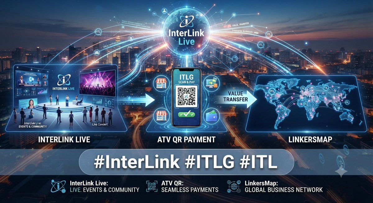 gugulothbabu123's tweet photo. 🌍 InterLink Live + ATV QR Payment + LinkersMap could create powerful connections between people, businesses, and digital value. #InterLink #ITLG #ITL https://t.co/B7xT6y0WpS