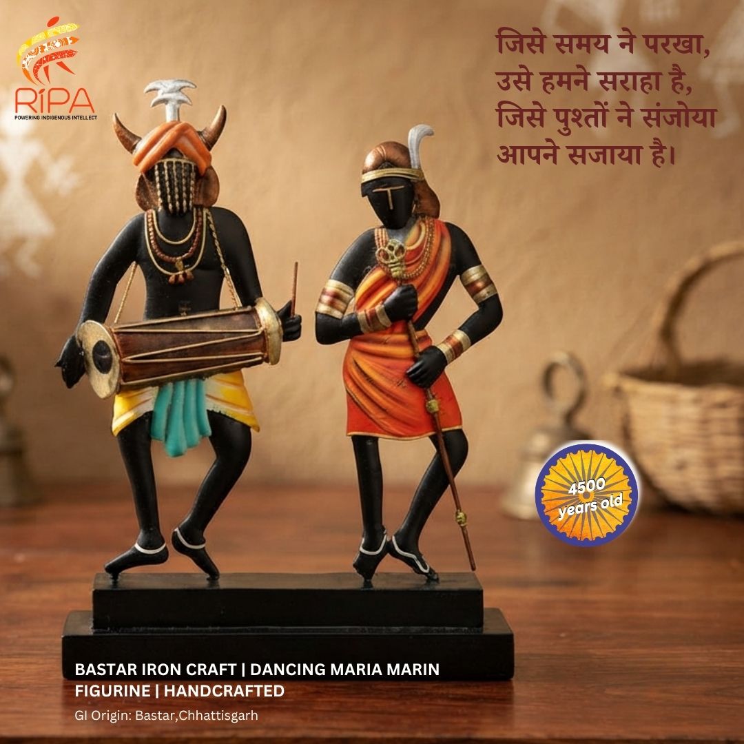 ripaonlineindia's tweet photo. This festive season, we are proud to highlight the 𝗕𝗮𝘀𝘁𝗮𝗿 𝗜𝗿𝗼𝗻 𝗖𝗿𝗮𝗳𝘁 (𝗚𝗜 𝗡𝗼. 𝟴𝟮), a #GeographicalIndication (GI) protected art form that has been kept alive by generations of master tribal craftsmen in #Chhattisgarh.
#Ripa #Gitag https://t.co/9C7THWSLpt