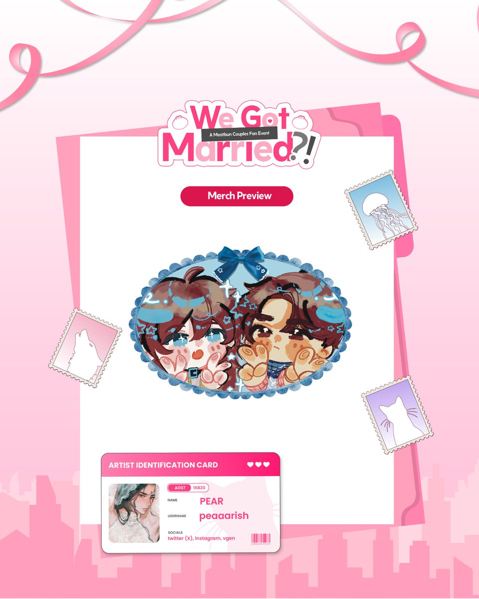 foolslounge's tweet photo. We Got Married?! : A Meatbun Couples Cupsleeve Event 💓

【Merch Preview】
Die-Cut Sticker: @peaaarish
🩷 Mo Xi and Gu Mang

#WeGotMarried #MeatbunCSE #RanWanCSE #XiMangCSE #HeXieCSE #MoRan #ChuWanning #2HA #ErHa https://t.co/vdfxQXllhm