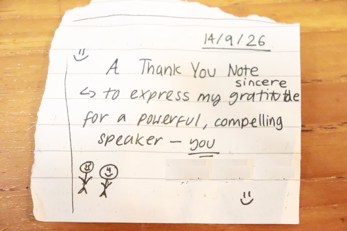 MaximizeYP's tweet photo. A note of gratitude from a Year 12 student! https://t.co/9LAT1FvLNv