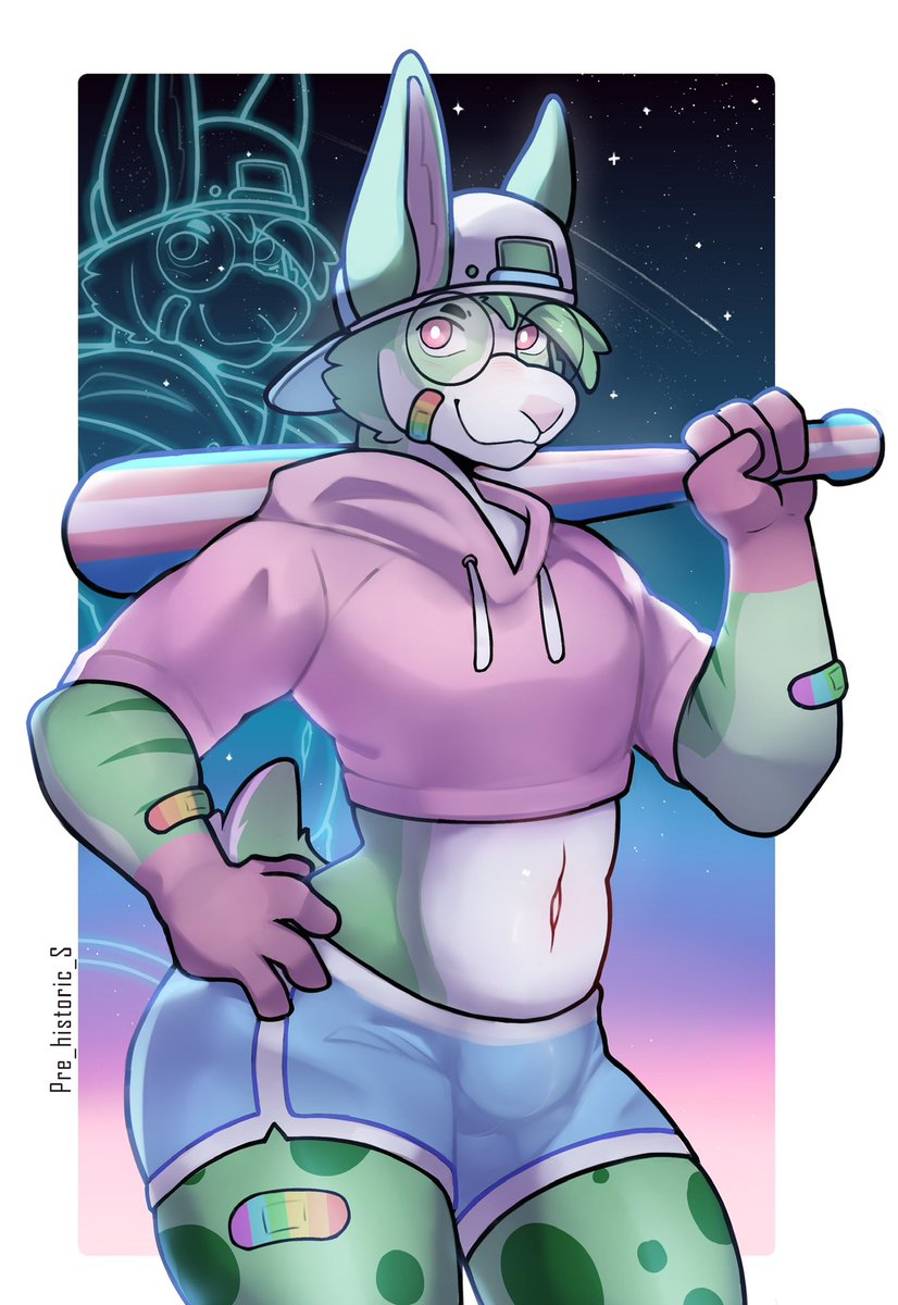 Pip_Bunn's tweet photo. Hey, batter batter 🐰

🎨: @FinnyFinegan https://t.co/l8wfmvEgAL