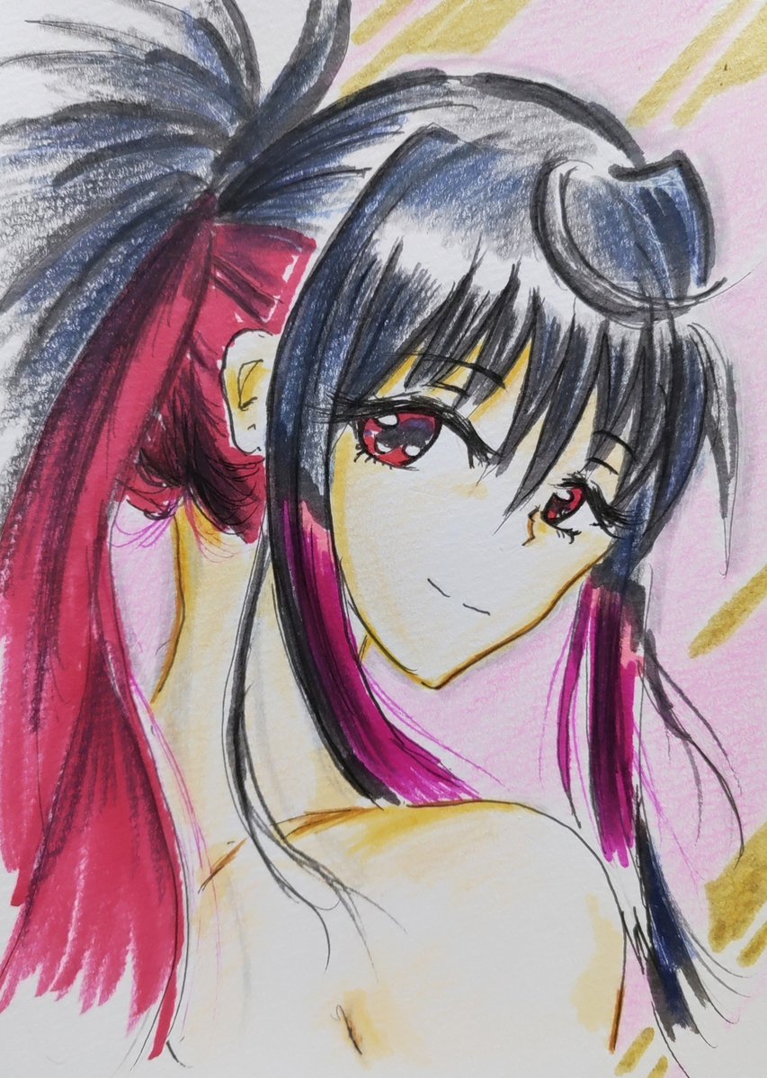 YMV8HNGhDO50563's tweet photo. 色紙風イラスト:第17弾
【SECRET LOVE】
魔法少女
　リリカルなのはシリーズより
夜海トワ
#リリカルなのは
#EXGV
#夜海トワ https://t.co/H7NWgsPFKe