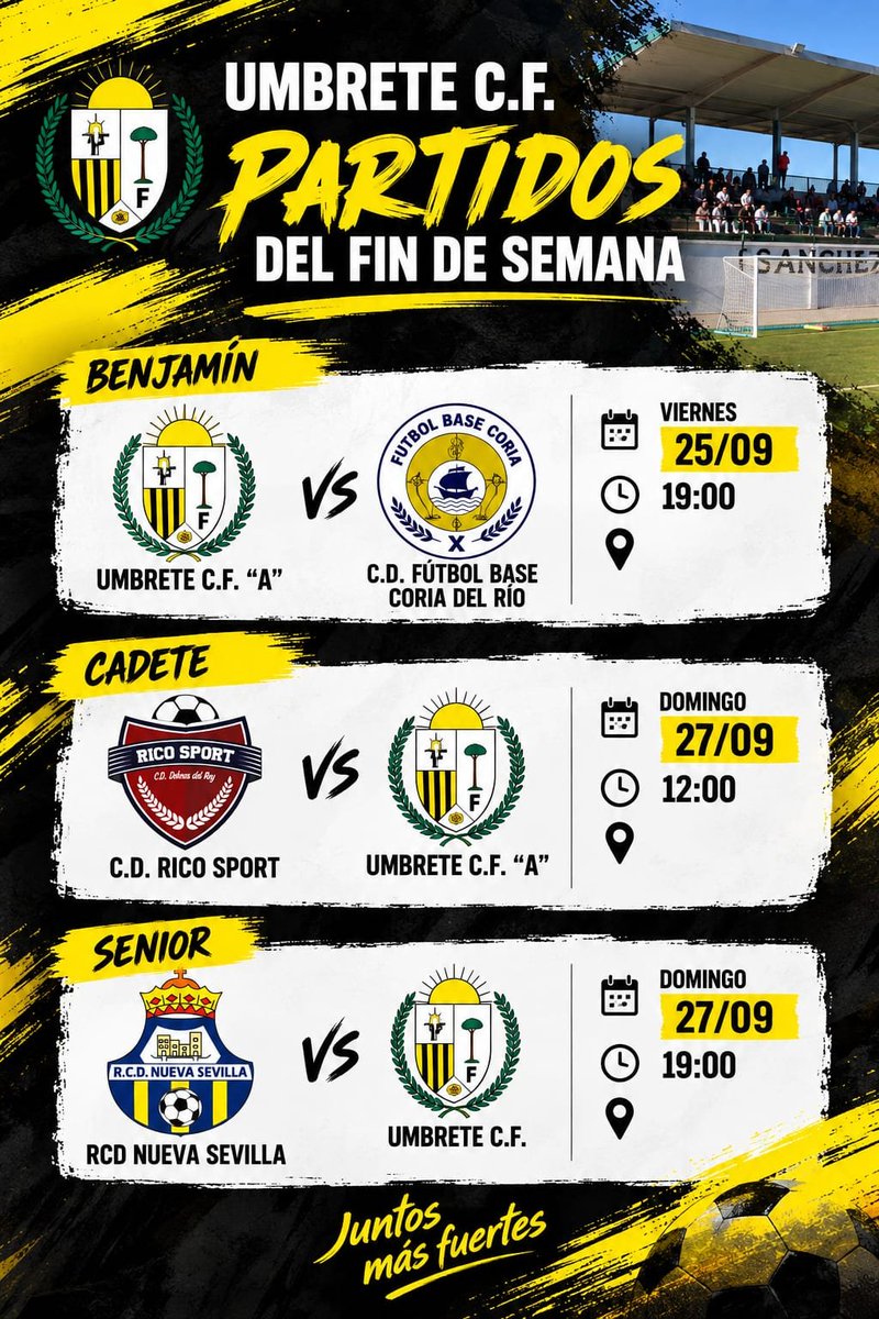 umbrete_cf's tweet photo. Os esperamos 💛🖤💪

#umbretecf #orgulloamarilloynegro https://t.co/TcPZq6fExW