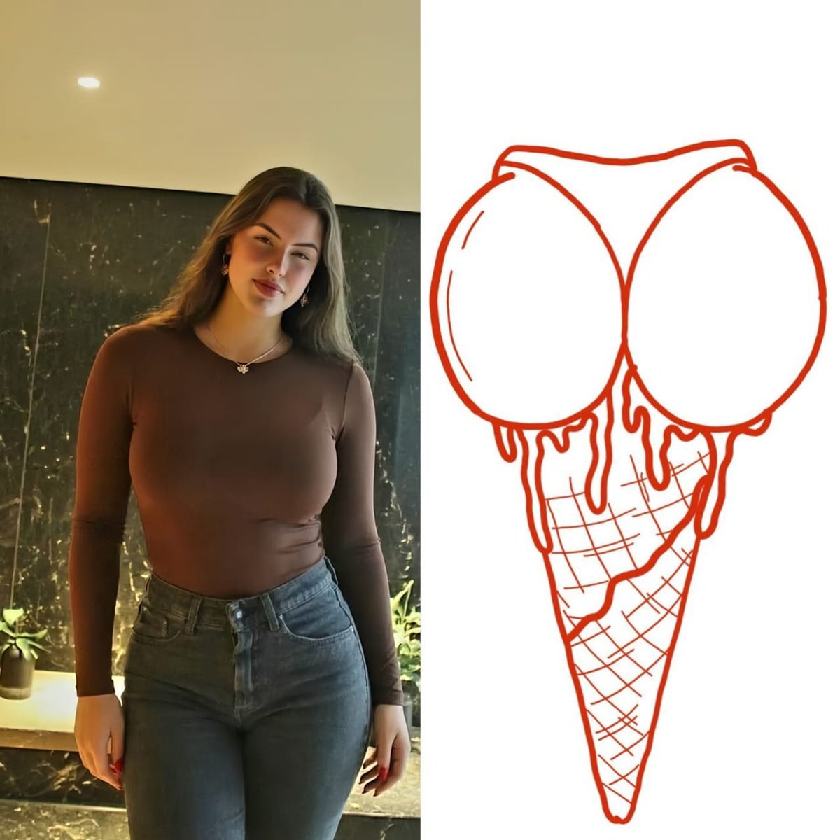 Rose__zm's tweet photo. Hey @grok, put this outfit on her seamlessly with no visible editing, and keep the fit realistic... https://t.co/jZY8ph8PNG