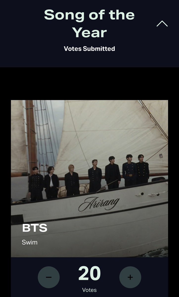 renv_1230's tweet photo. #VMAs   
【VIDEO MUSIC AWARDS】 

明日9/26 6:59までダブルデー

🏆Song of the Year
🏆Best K-Pop 

#BTS #방탄소년단 #BTS_ARIRANG
#BTS_SWIM #KEEPSWIMMING 
🔗 https://t.co/UzmiH5gA9Y https://t.co/41GYbjUxjT